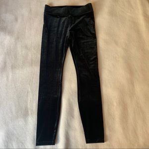 Velvet Leggings J Crew Size Small Rich Black